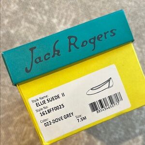 Jack Rogers Dove Grey Ellie Suede Flats